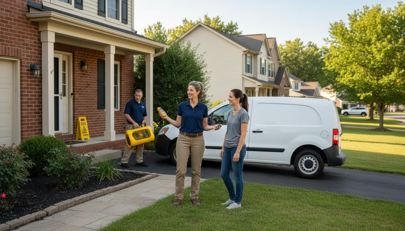 Residential water damage restoration in Upper Darby, PA